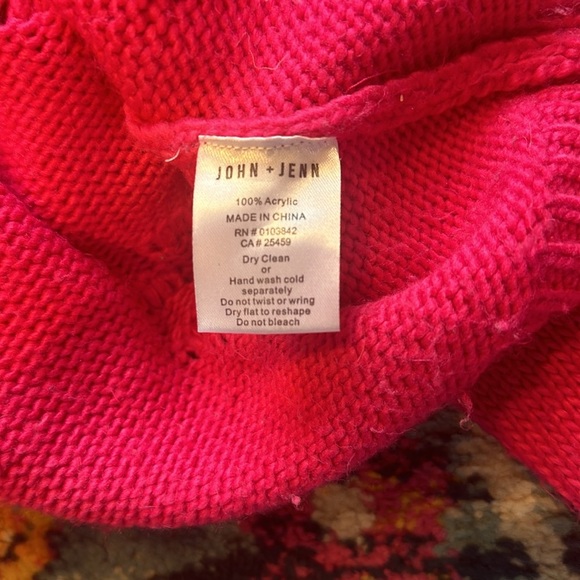 John & Jenn Pink Heart Sweater - Picture 7 of 7